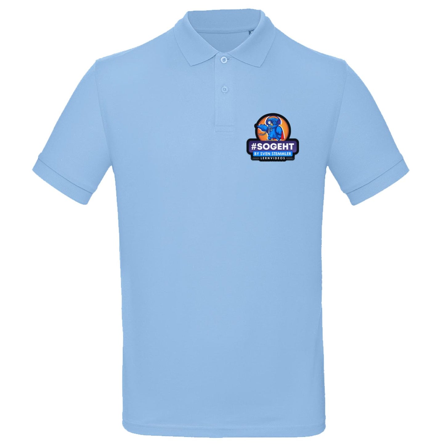 B&C Inspire Polo /Men_° - Logo mit schwarzem Rand