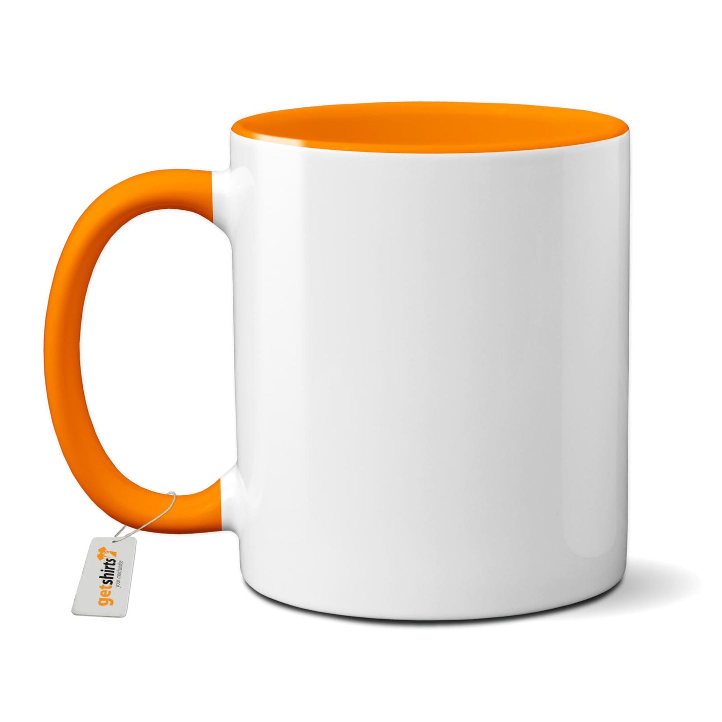 Tasse farbig - Logo mit schwarzem Rand