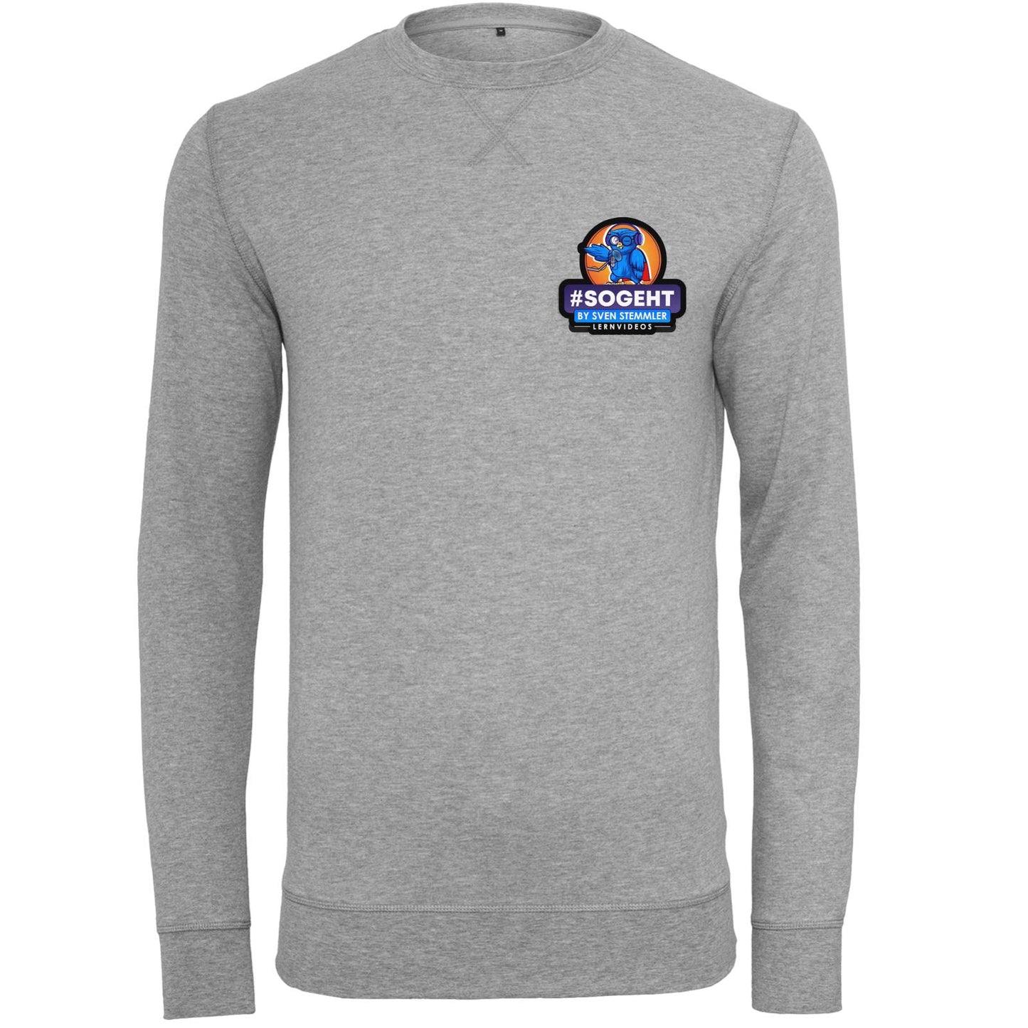 Light Crew Sweatshirt - Logo mit schwarzem Rand