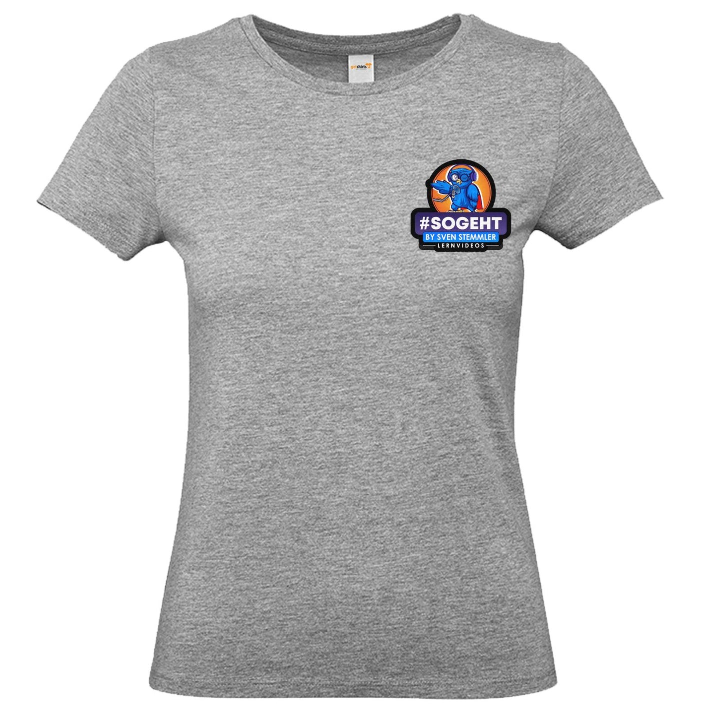 T-Shirt Damen Premium FAIR WEAR - Logo mit schwarzem Rand