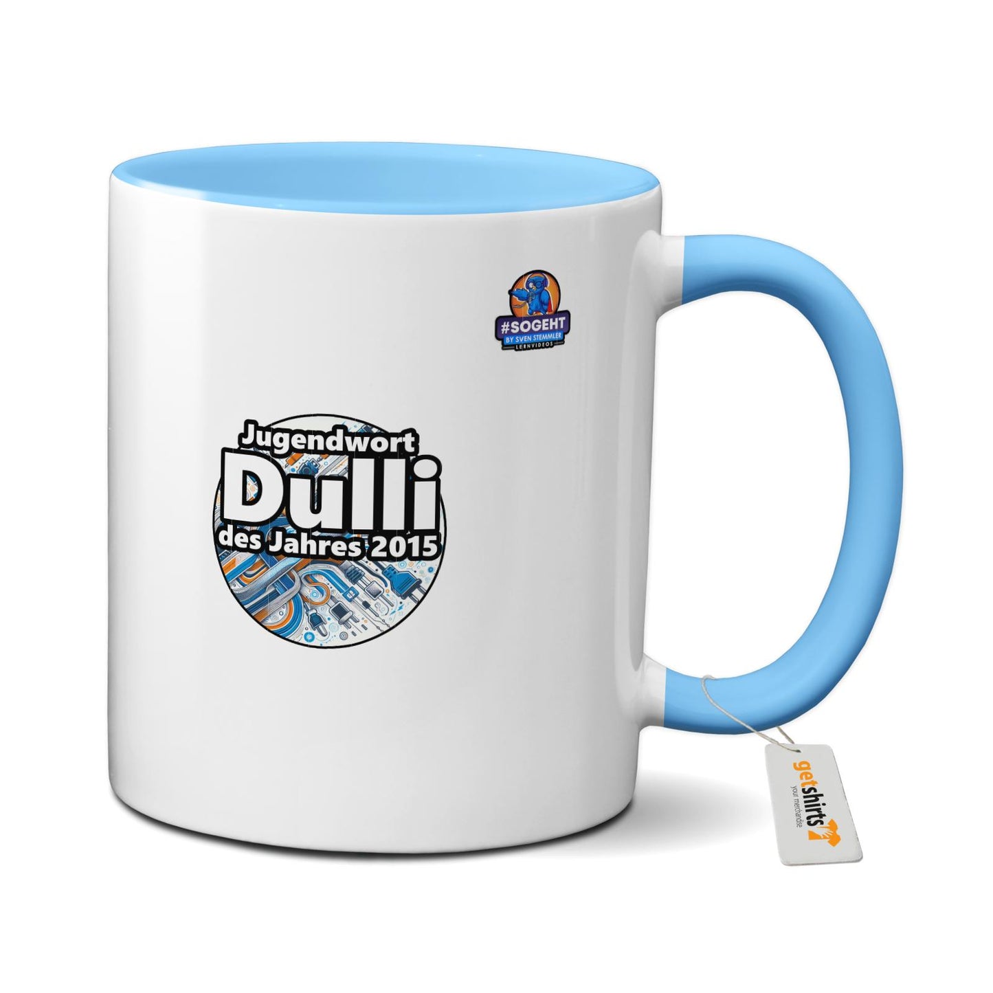 Tasse farbig - Jugendwort Dulli