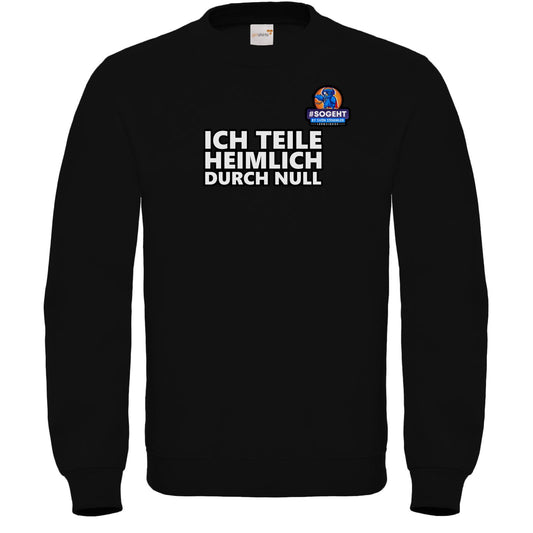 Sweatshirt FAIR WEAR - Ich teile heimlich durch Null