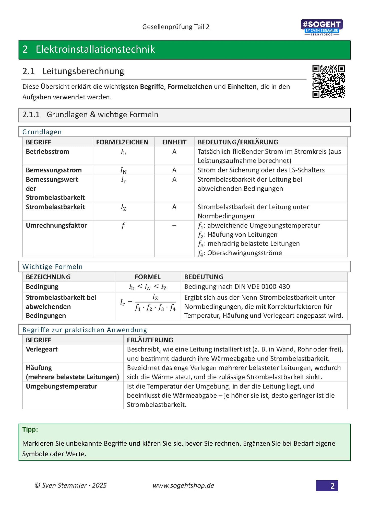 Elektroniker/in Übungsreihe – Teil 2: Prüfungsvorbereitung auf die Gesellenprüfung (eBook)