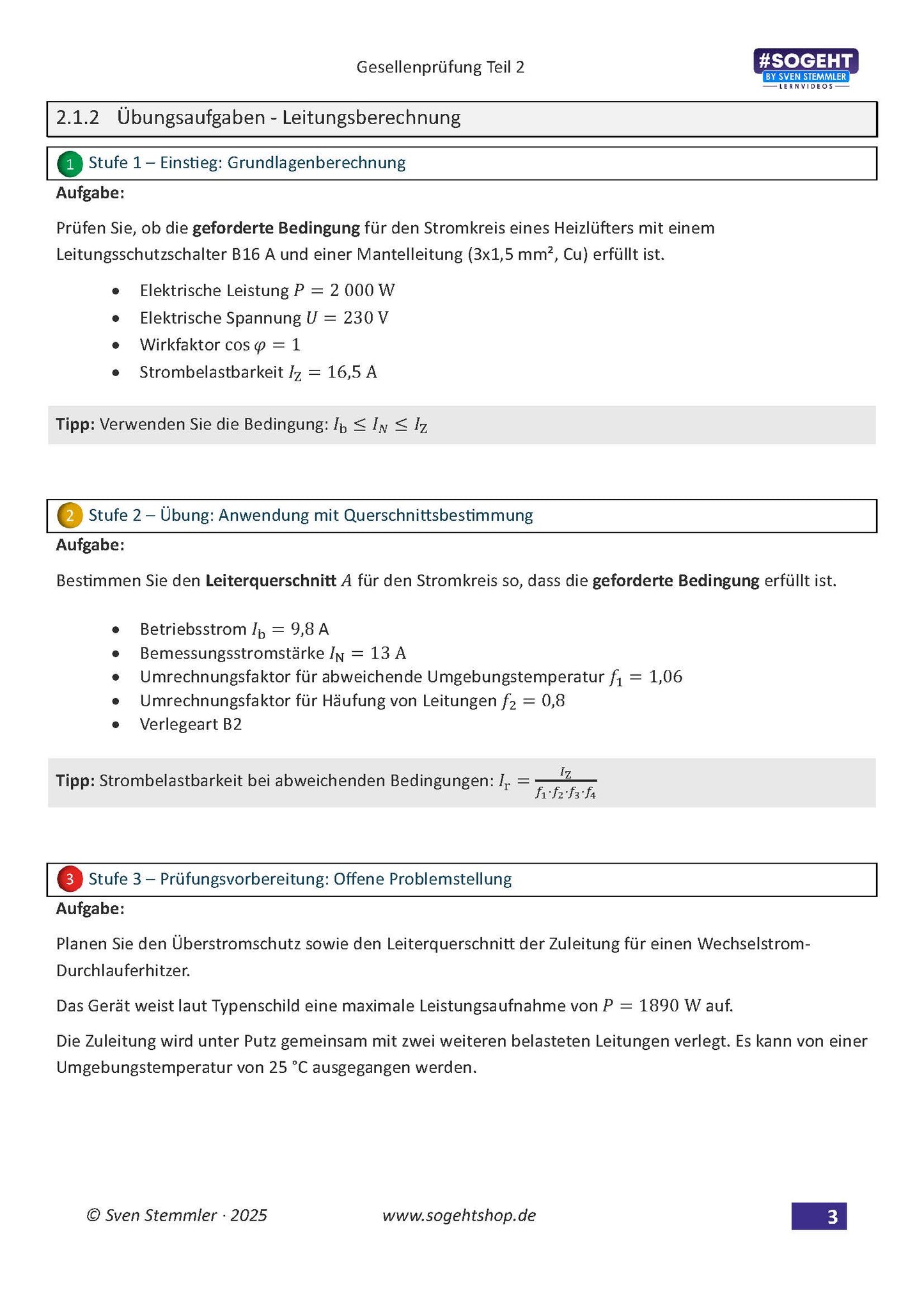 Elektroniker/in Übungsreihe – Teil 2: Prüfungsvorbereitung auf die Gesellenprüfung (eBook)
