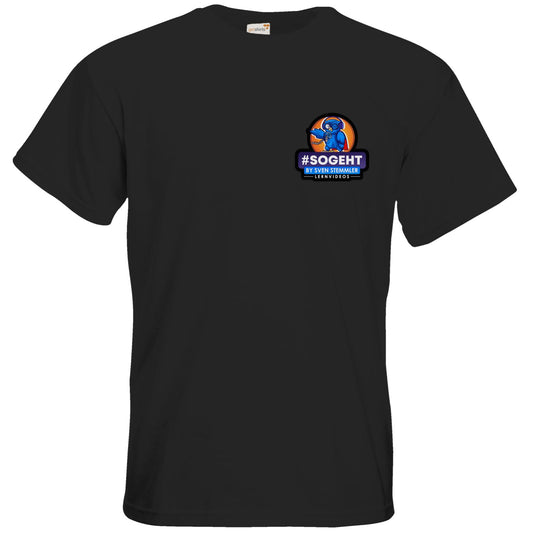 T-Shirt Premium - Logo mit schwarzem Rand