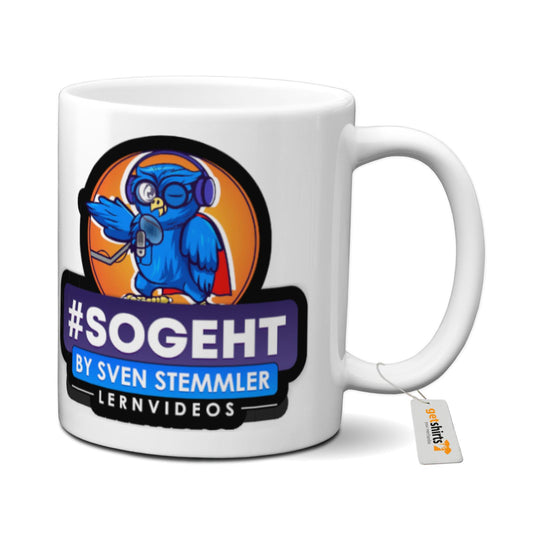 Tasse - Logo mit schwarzem Rand