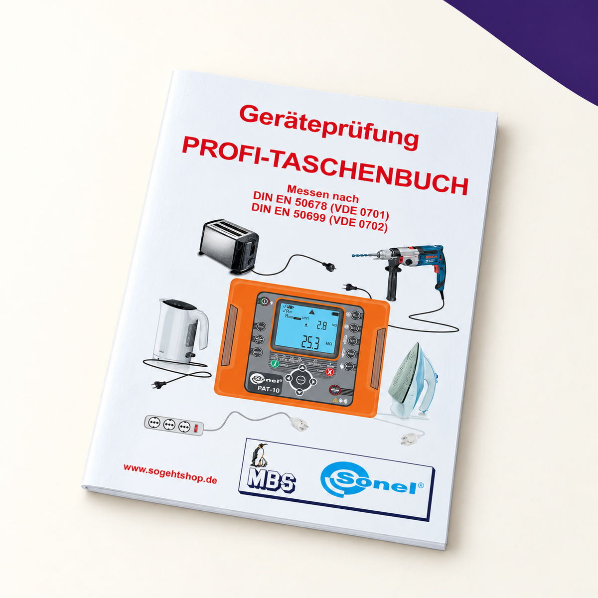 Profi-Taschenbuch: Geräteprüfung mit Sonel – DIN EN 50678 / DIN EN 50699