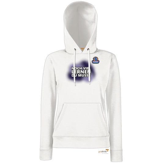 Hoodie Damen Classic - Noch viel lernen du musst (bunt)