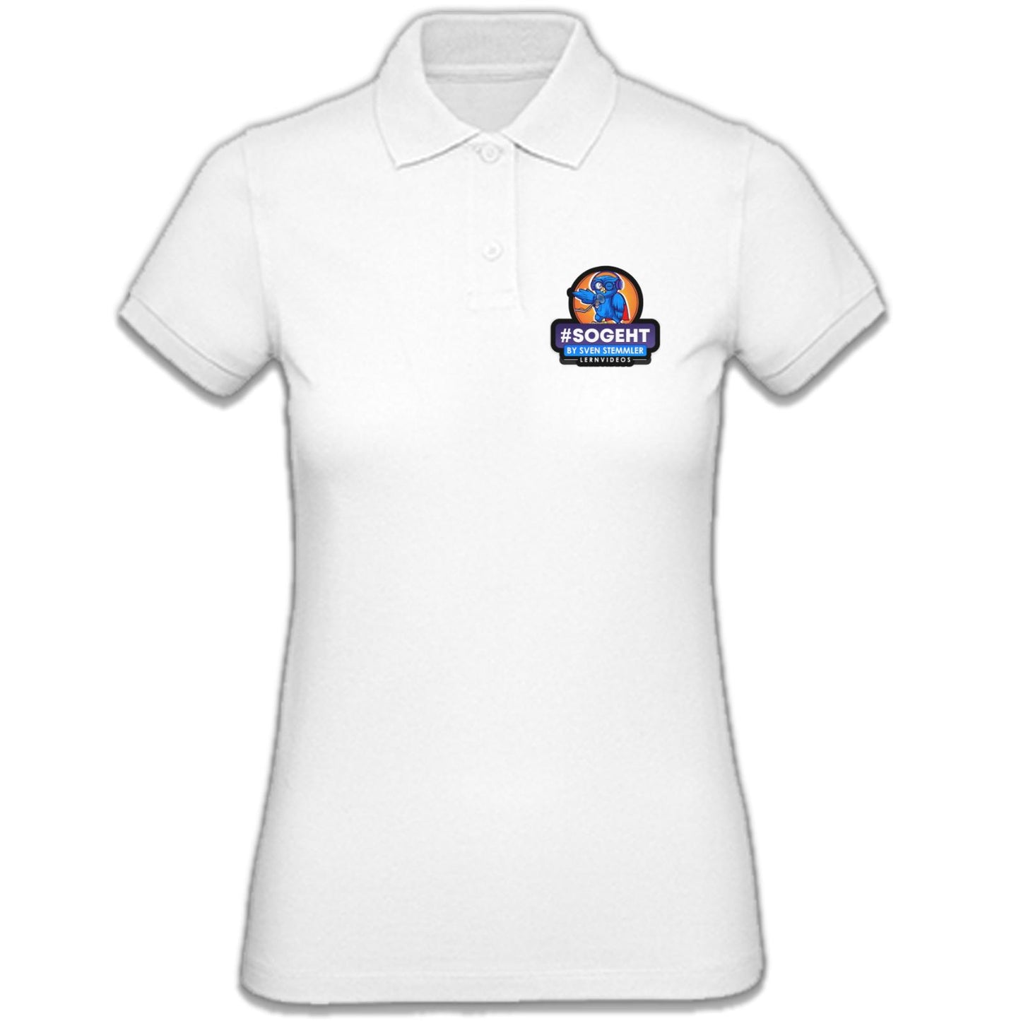 B&C Inspire Polo /Women_° - Logo mit schwarzem Rand