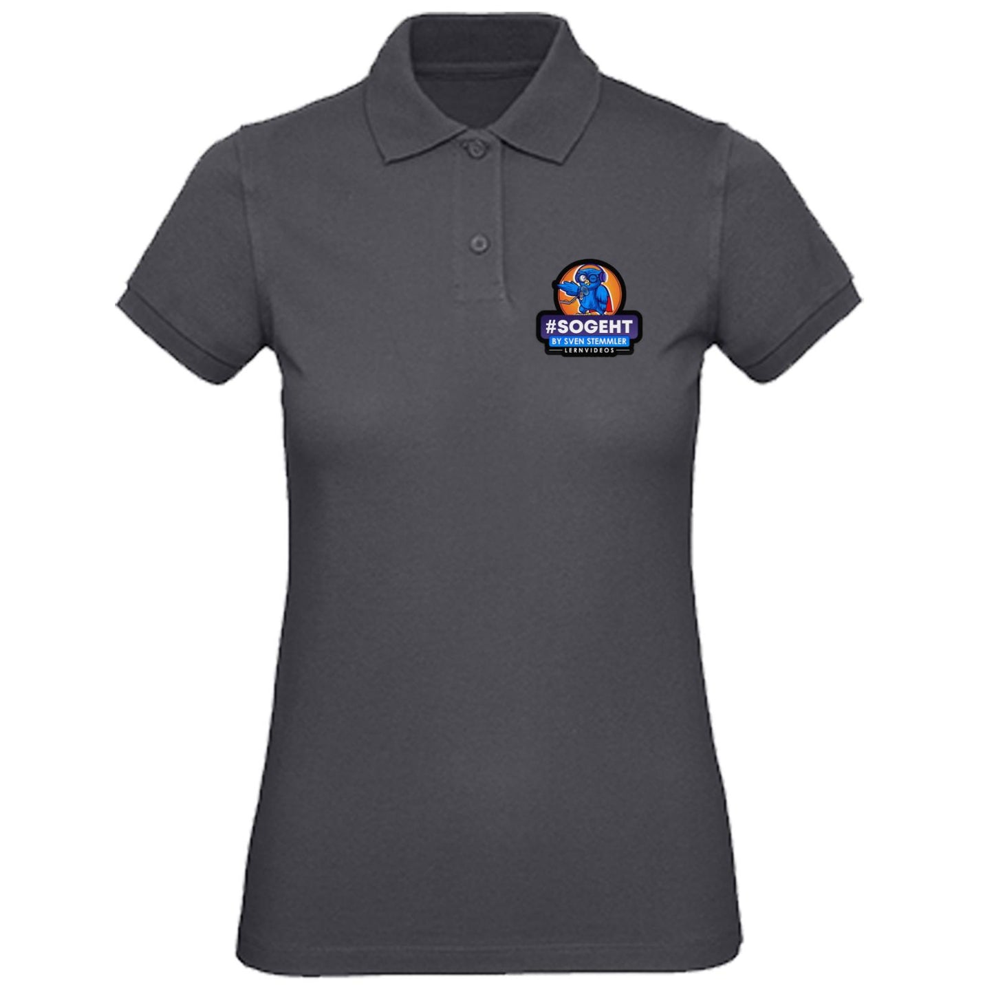 B&C Inspire Polo /Women_° - Logo mit schwarzem Rand