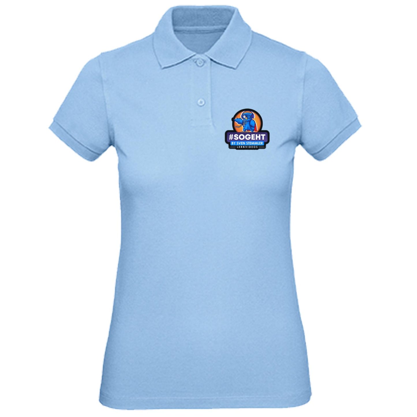 B&C Inspire Polo /Women_° - Logo mit schwarzem Rand