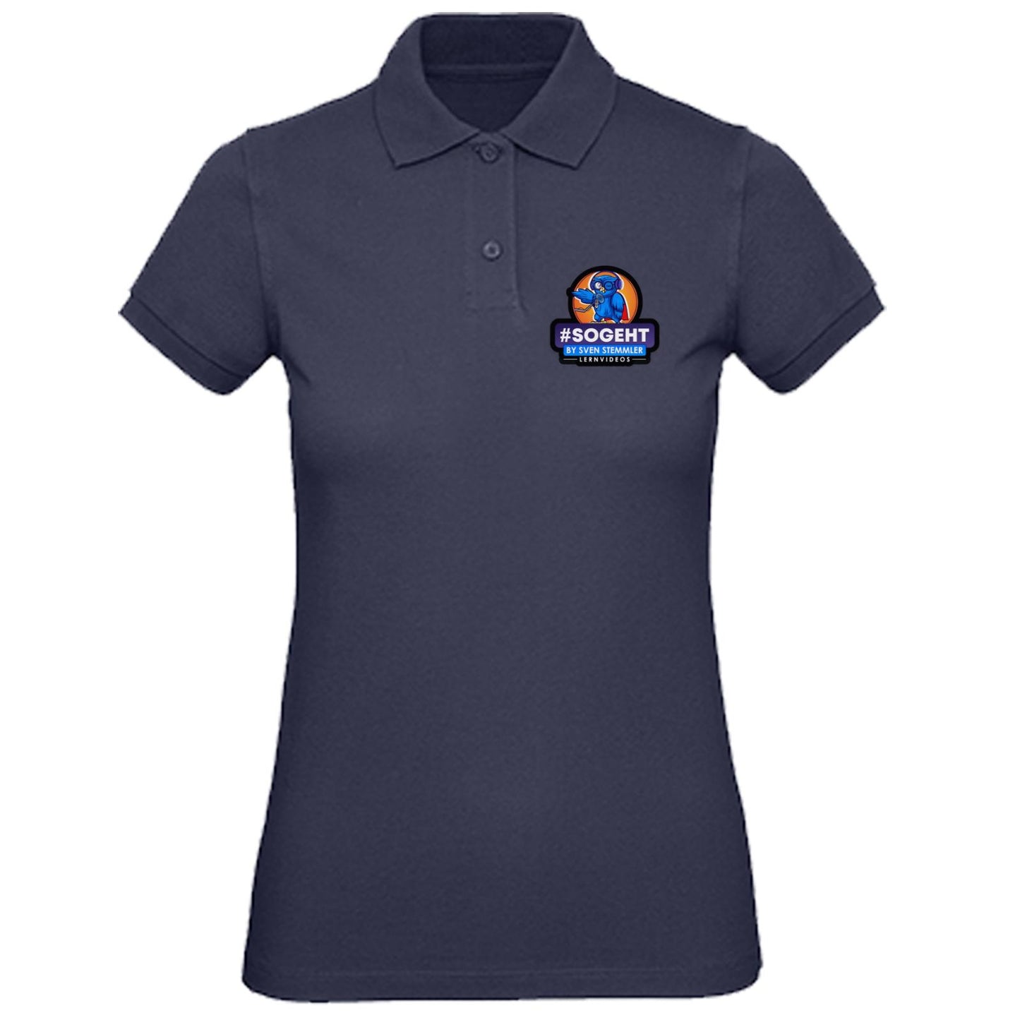 B&C Inspire Polo /Women_° - Logo mit schwarzem Rand