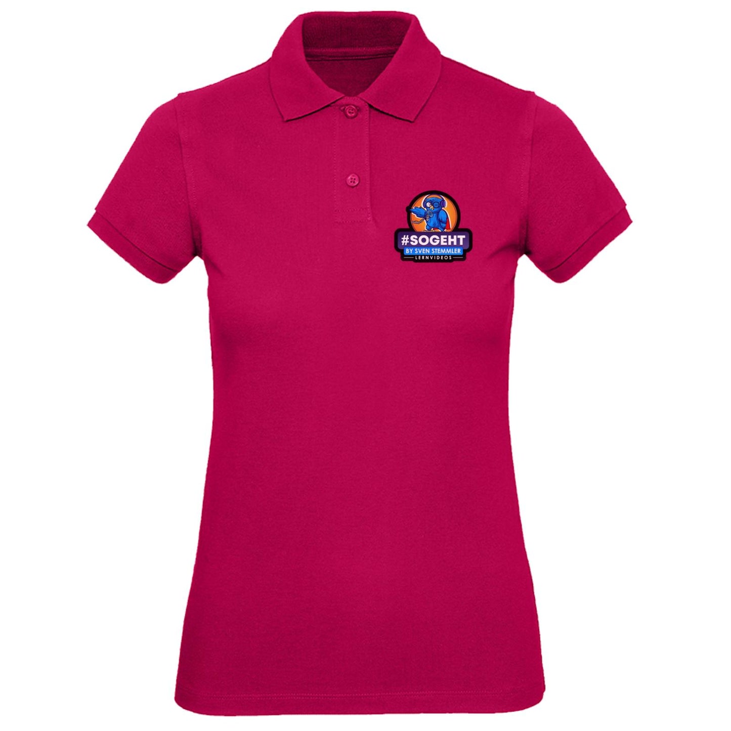 B&C Inspire Polo /Women_° - Logo mit schwarzem Rand