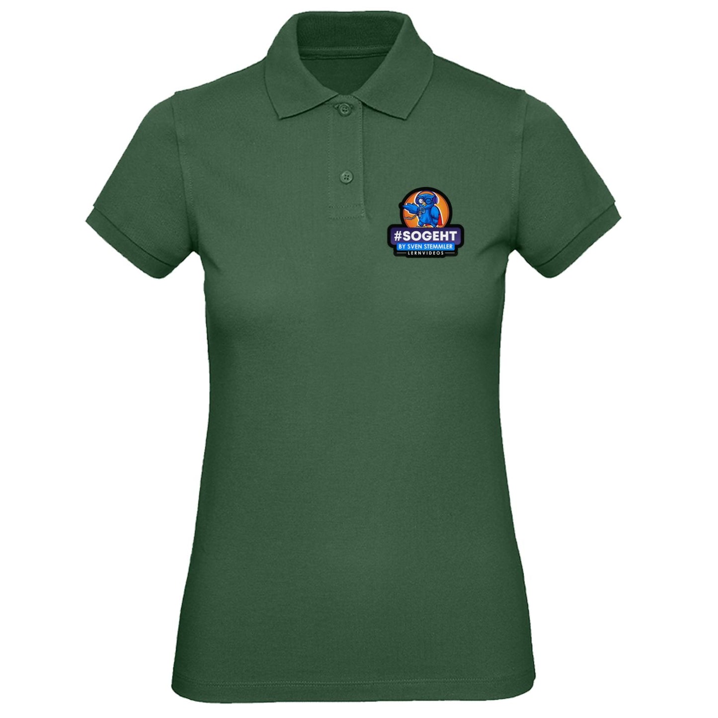 B&C Inspire Polo /Women_° - Logo mit schwarzem Rand