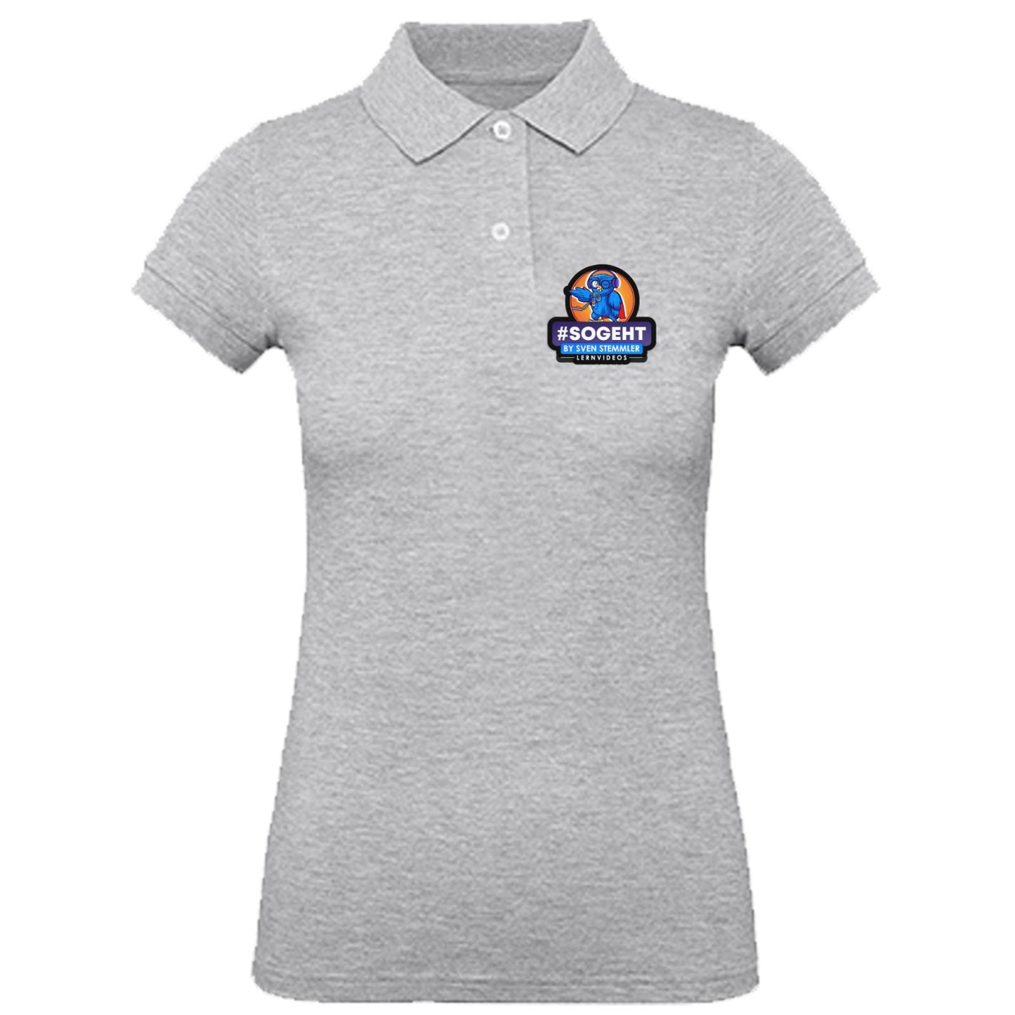 B&C Inspire Polo /Women_° - Logo mit schwarzem Rand